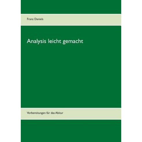 Analysis Leicht Gemacht, Twentysix