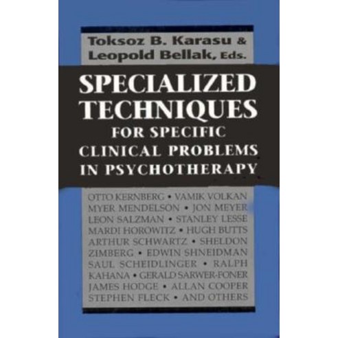 Specialized Techniques for Spe, Jason Aronson, Inc.