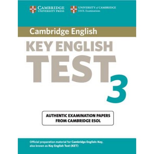 Cambridge Key English Test 3: Examination Papers from University of Cambridge ESOL Examinations: Engli..., Cambridge University Press