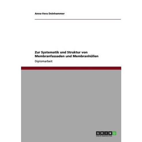 Zur Systematik Und Struktur Von Membranfassaden Und Membranhullen, Grin Publishing