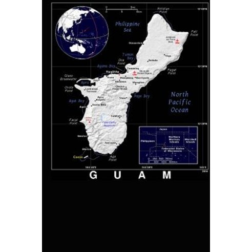 Modern Day Color Map of Guam Journal: Take Notes Write Down Memories in ...