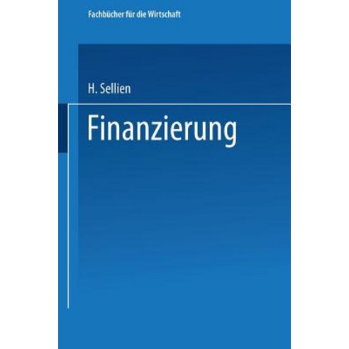 Finanzierung Paperback, Gabler Verlag