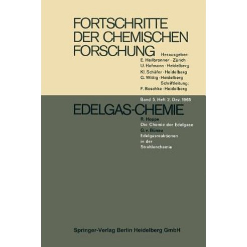 Edelgas-Chemie Paperback, Springer