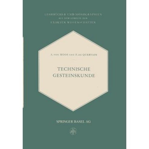 Technische Gesteinskunde Paperback, Birkhauser