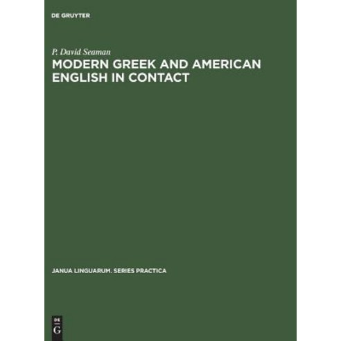 Modern Greek and American English in Contact Hardcover, Walter de Gruyter