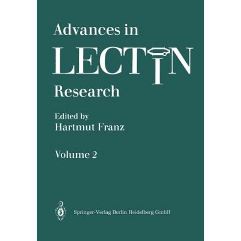 Advances in Lectin Research Paperback, Springer