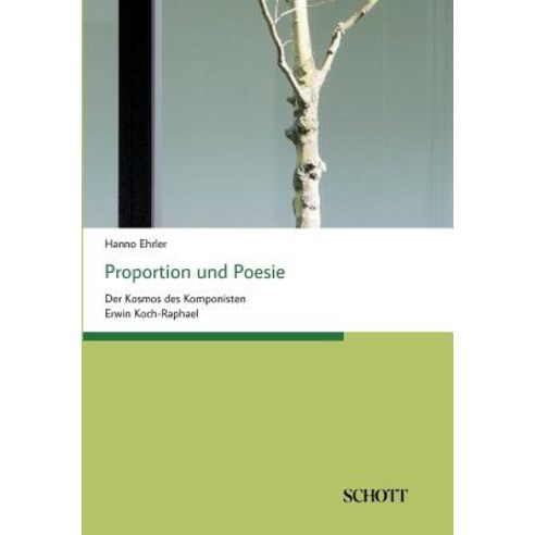 Proportion Und Poesie Paperback, Schott Buch