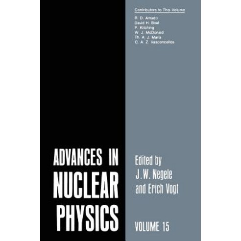 Advances in Nuclear Physics: Volume 15 Paperback, Springer