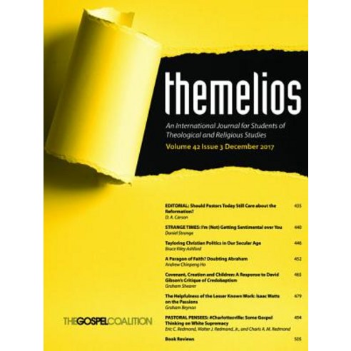 Themelios Volume 42 Issue 3 Paperback, Wipf & Stock Publishers