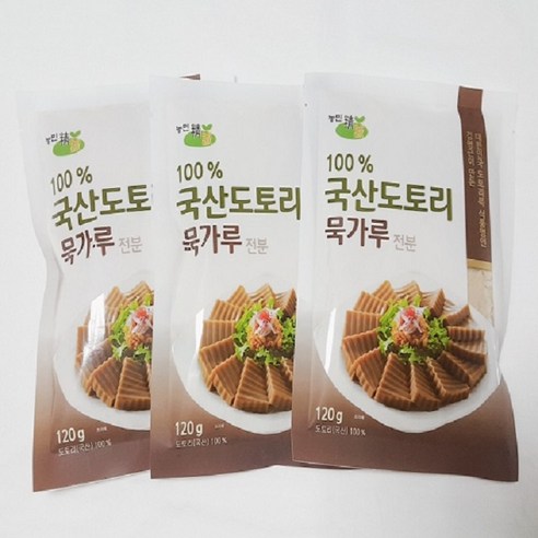 식품명인 김영근 도토리묵가루, 120g, 3개
