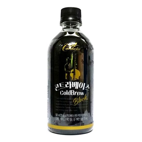 칸타타 콘트라베이스 콜드브루 블랙, 500ml, 6개