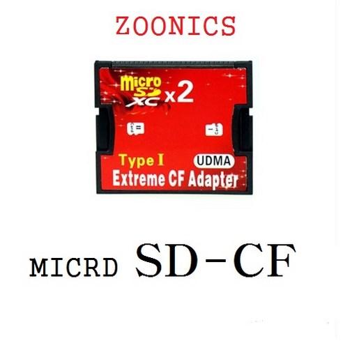 주닉스 CF카드 변환 어댑터 microSD SD CF컨버터, SD-CF