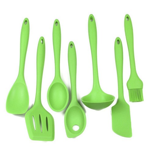 셰프크래프트 프리미엄 실리콘 키친 툴 조리도구 7종 세트, Green, 1개