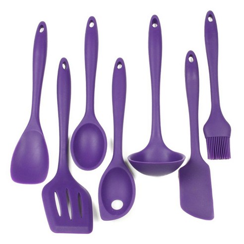 셰프크래프트 프리미엄 실리콘 키친 툴 조리도구 7종 세트, Purple