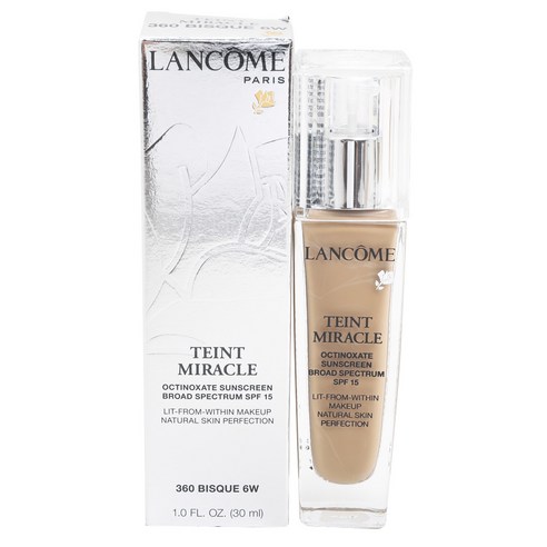 랑콤 뗑 미라클 내추럴 스킨 퍼펙션 SPF15, 360 Bisque 6W, 1개
