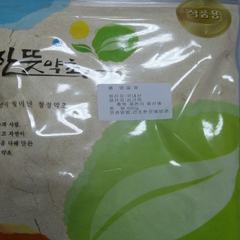길경 길경(도라지) 가루 (국내산) 600 g 차 무침 약도라지, 600g, 1개