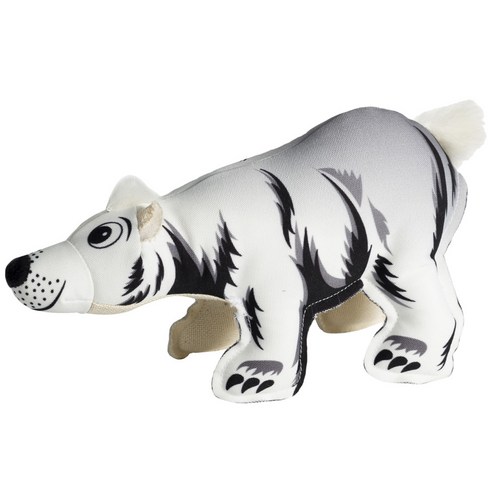 해피테일즈 뉴 크리터 캔버스 애견 봉제장난감, Polar Bear, 1개