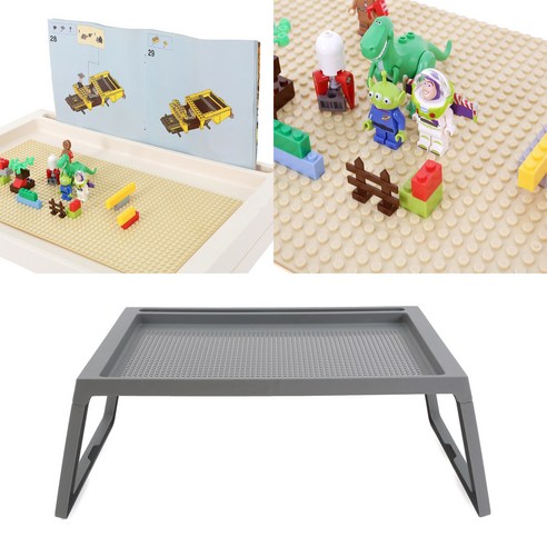 더뻔뻔 좌식형 접이식 블럭책상 블럭판 포함 좌식테이블 다용도로 활용할 수 있는 편리한 책상