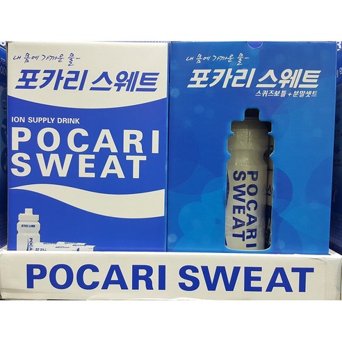 포카리스웨트 스퀴즈보틀 + 분말 세트, 분말 20팩 + 물통, 1세트
