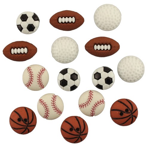 버튼갤로어 단추 테마 팩, Lets Play Ball, 1개