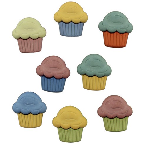 버튼갤로어 단추 테마 팩, Cupcakes, 1개