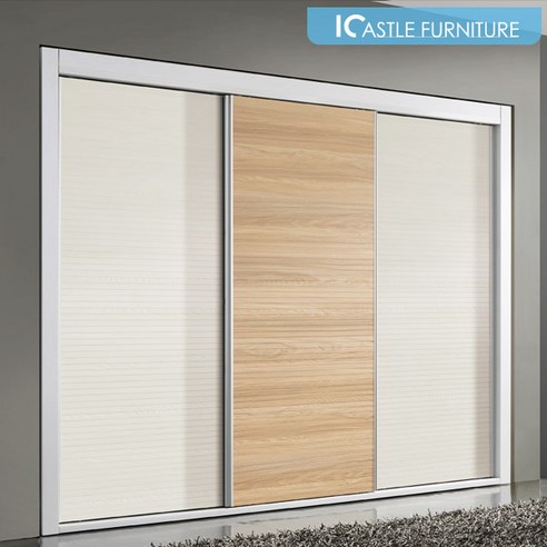 아이캐슬 하프N 9자 슬라이드 장농 장롱풀세트, 오메가+하단서랍