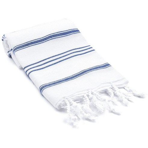 올리브앤린넨 닷차 터키쉬 핸드 키친 타월 주방수건 102 x 61 x 0.26cm, Royal Blue, 1개