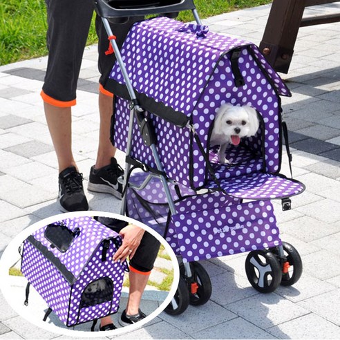 펫파마 가방과 유모차를 동시에 2IN1, 하우스유모차 블랙 강아지웨건 Best Top5