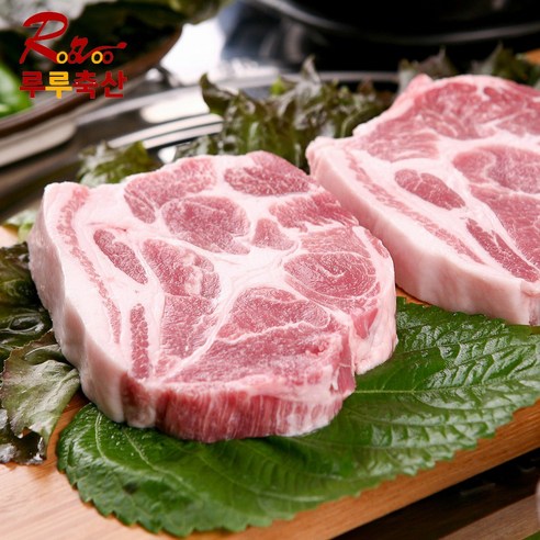 [루루축산] 돈목살 구이용 500g+500g 칠레산, 1set, 2개