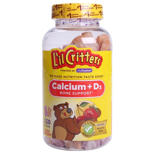 릴크리터스 어린이 칼슘 + D3 본 서포트 구미, 150개입, 1개