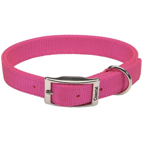 코스탈펫 나일론 더블 애견 목줄, Pink