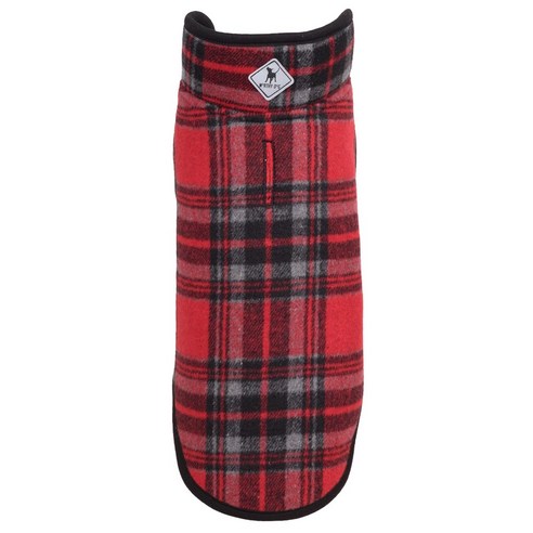 더월씨독 알파인 재킷 강아지 아우터, Red + Black