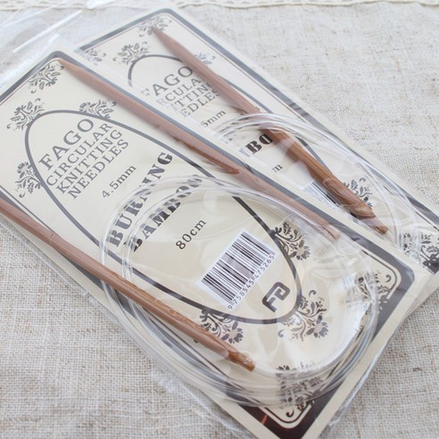 더울 버닝밤부줄바늘 목도리 뜨개 털실 바늘, 5.0mm, 1개