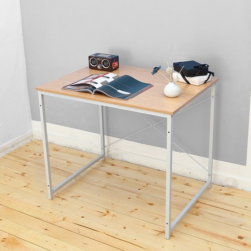 이지심플 우드기본책상 80, 화이트