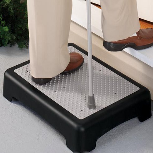 노인 보조계단 미끄럼방지 발받침대 노인용 보행보조, 1개