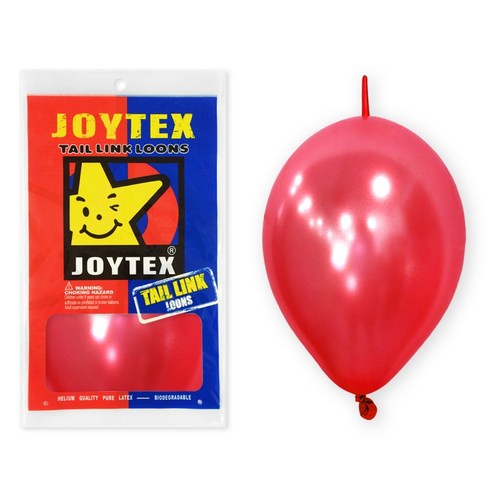 피플스파티 조이텍스_12인치(30cm)펄 링크룬 풍선 50개입, 레드, 1개