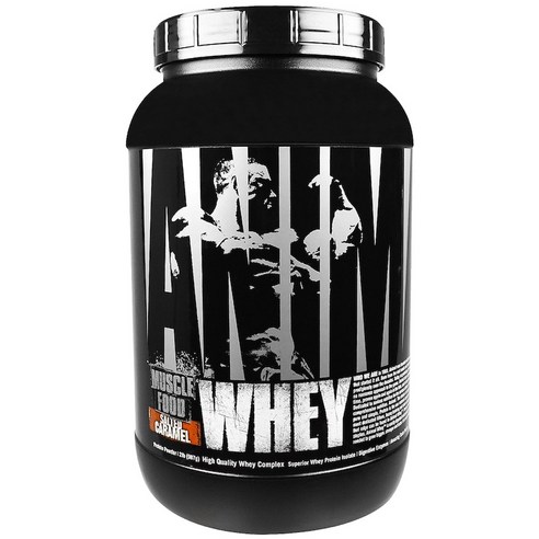 Universal Nutrition 애니멀 머슬 푸드 웨이 프로틴, 솔티드 카라멜(Salted Caramel), 907g