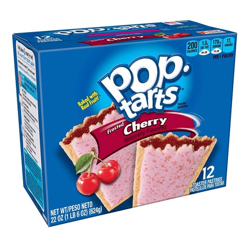 Kellogg''s 팝 타르트 프로스티드 토스터 패스츄리, 624g, 체리(Cherry)