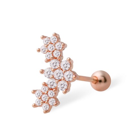 미니아트 [1+1] 14K 골드핀 금침 귀걸이 피어싱