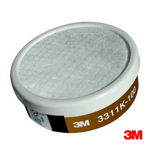 3M 3311k-100 방독 필터 정화통 마스크 휠터 유기 증기 가스 도장, 1개 3m공기청정기필터 3M 3311k-100 방독 필터 정화통 마스크 휠터 유기 증기 가스 도장, 1개 3m공기청정기필터
