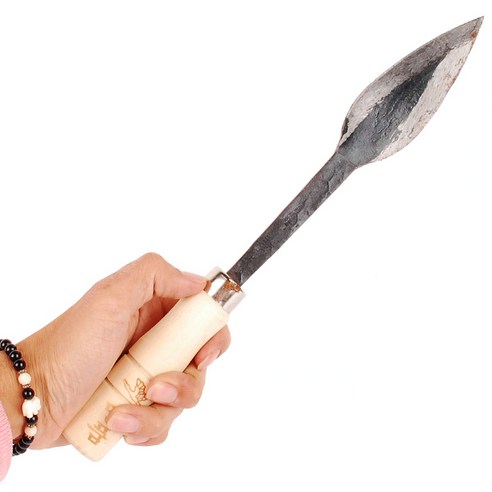마늘창 호미 마늘 마늘칼 농작물 약초 마늘쫑 쫑따개 농기구 수확용 낫 괭이 삽 농자재 공구 수공구, 마늘창(1발), 1개
