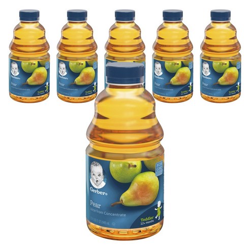 거버 어린이 과일야채주스 946ml, 배 (Pear), 6개