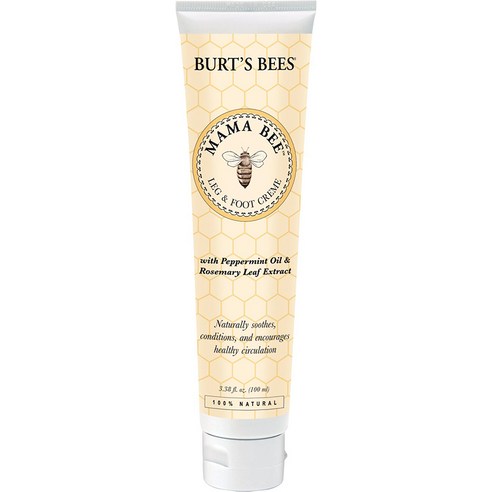 Burt's Bees 마마 비 레그 앤 풋 크림은 촉촉한 질감으로 임신 중 발과 다리를 케어해주는 크림입니다.