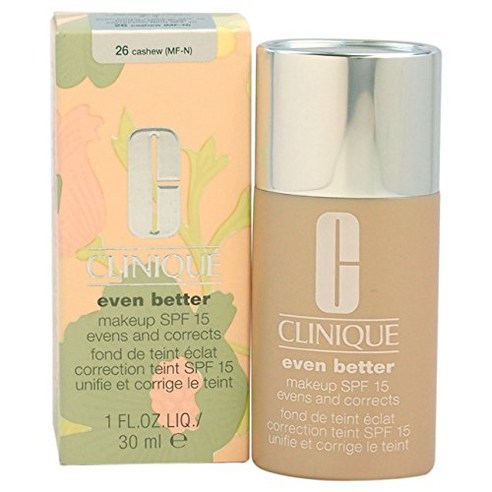 크리니크 이븐 베러 메이크업 SPF15, 26 Cashew, 1개