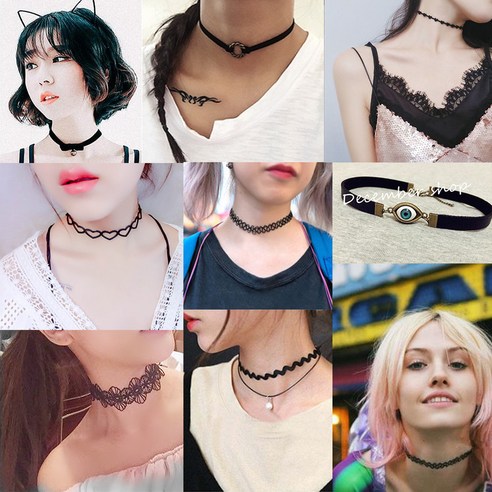 925실버 얇은 목걸이 짧은 초커 실버초커 다온 초커 목걸이