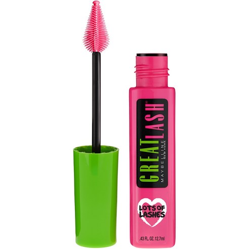 Maybelline 그레이트 래쉬 라츠 오브 래쉬 마스카라 12.7ml, Blackest Black, 1개