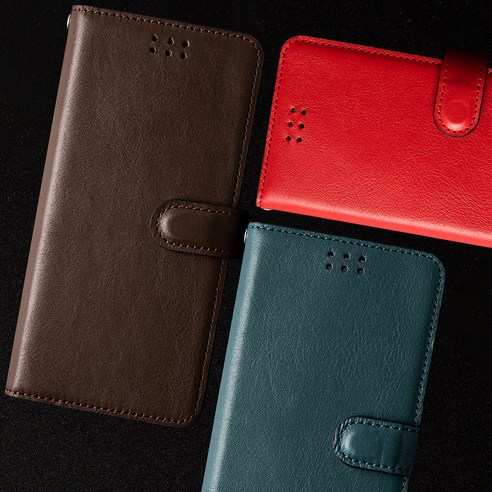 차칸 현 베루 천연 가죽 지갑형 카드 다이어리 휴대폰 케이스