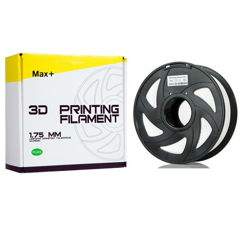맥스플러스 [맥스+] 3D프린팅 PLA 필라멘트-1.75mm 1kg, 형광레드