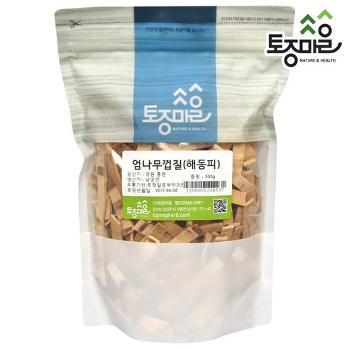 [토종마을] 자연산국산 해동피(엄나무껍질) 300g 해동피차 엄나무껍질차, 상세설명 참조, 1개