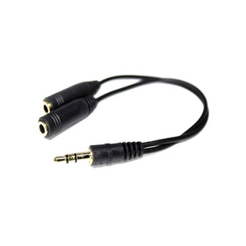 칼론 고급형 스테레오 케이블 연장선 잭 AUX 이어폰 이어셋, 커플형, 대원TMT 스테레오 젠더 커플형